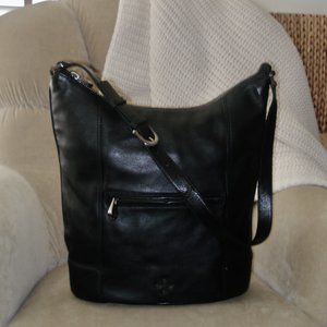 Auth POUR LA VICTOIRE Genuine Leather Iconic Hobo Shoulder Bag